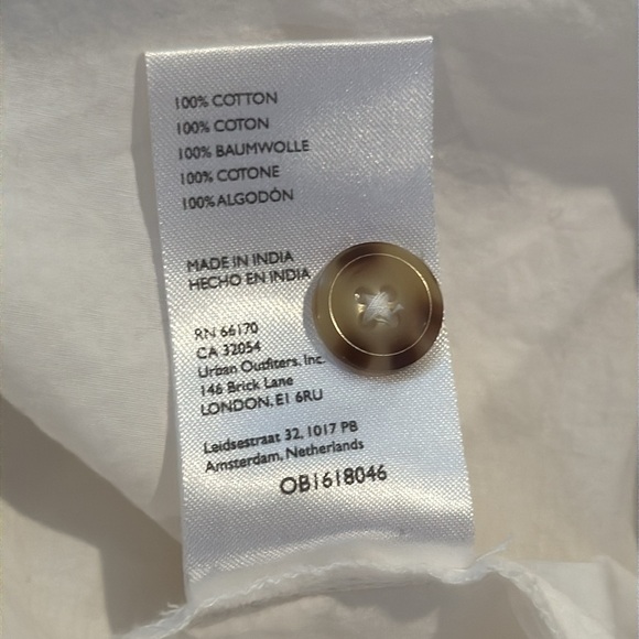 Maeve Woman’s White Button Down Size Extra Large - Picture 7 of 7